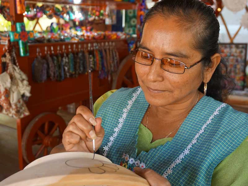 Kunst im Hotel in Playa del Carmen in Mexiko