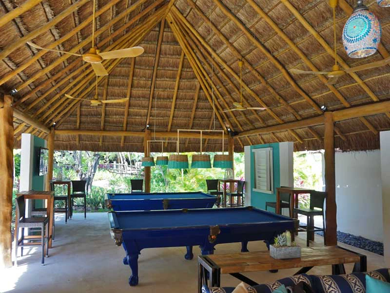 Billard im Hotel in Playa del Carmen in Mexiko