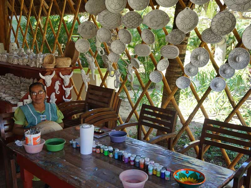 Tisch im Hotel in Playa del Carmen in Mexiko