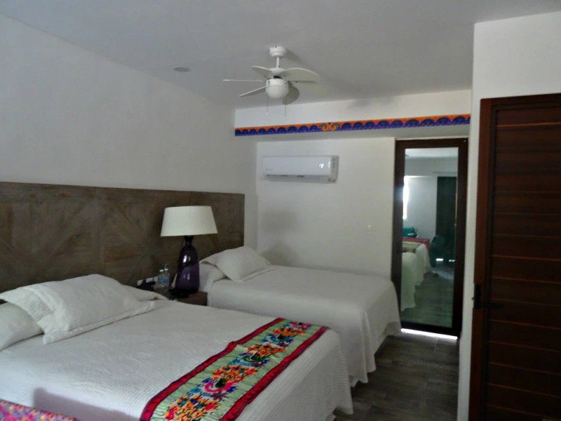 Zimmer vom Hotel auf Isla Mujeres in Mexiko