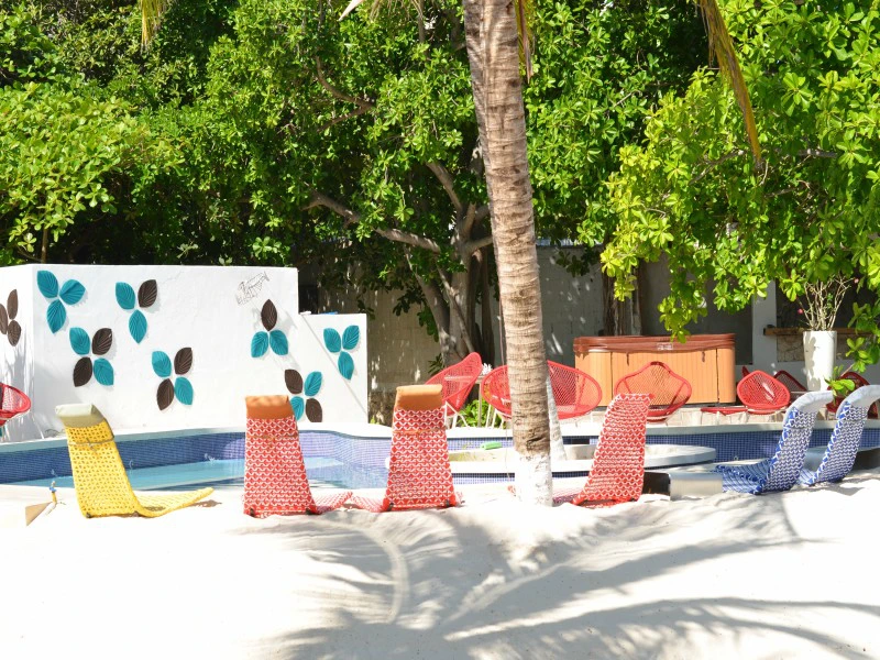 Pool vom Hotel auf Isla Mujeres in Mexiko