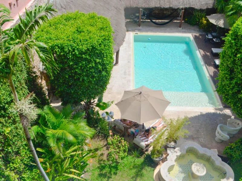 Pool der Unterkunft in Merida
