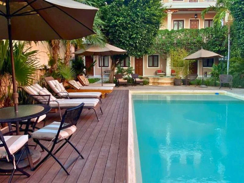 Pool der Unterkunft in Merida