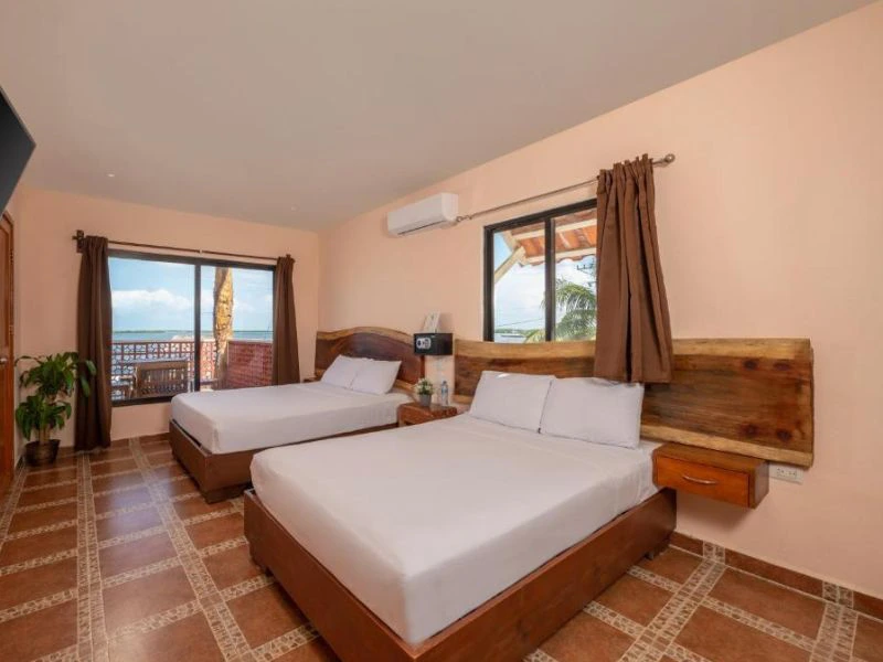 Zimmer im Hotel bei Rio Lagartos in Mexiko