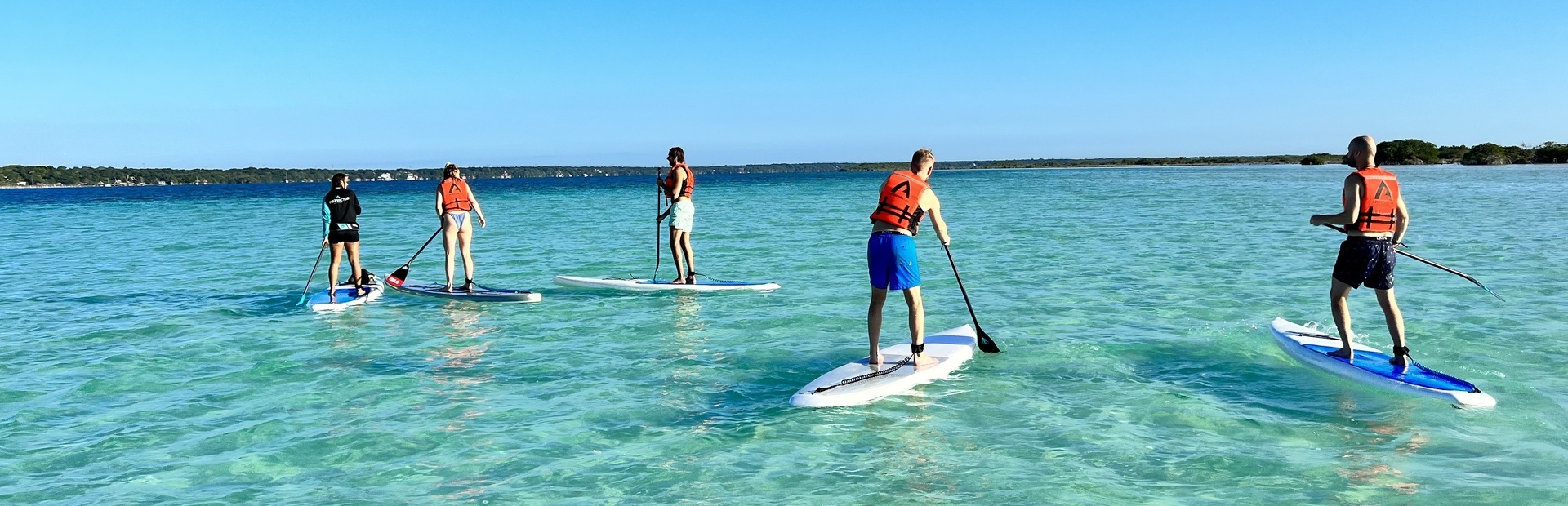 SUP in der Lagune von Bacalar