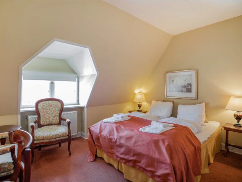 Dänemark Ribe Hotel Zimmer Erker