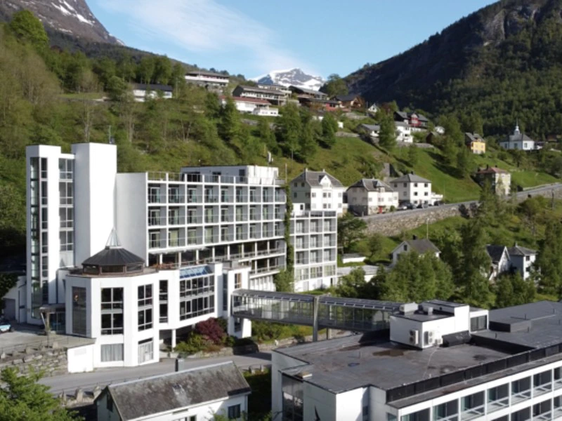 Hotel am Geirangerfjord, Norwegen