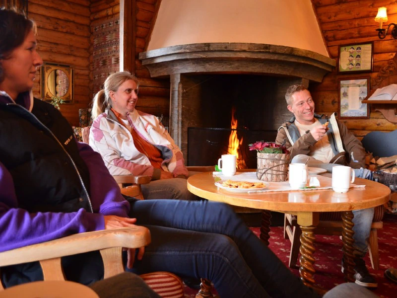 Hotellobby im Rondane Nationalpark, Norwegen
