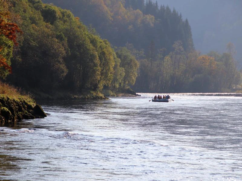 Norwegen Voss Rafting Fluss Boot