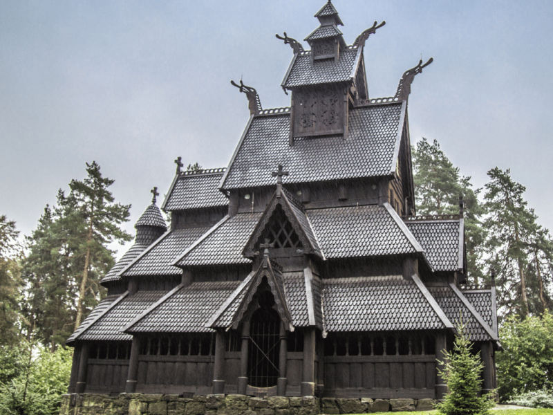 Norwegen Urlaub - Stabkirche Gol aus 1200
