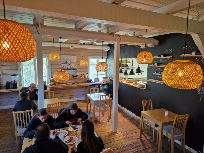 Restaurant auf den Lofoten in Norwegen
