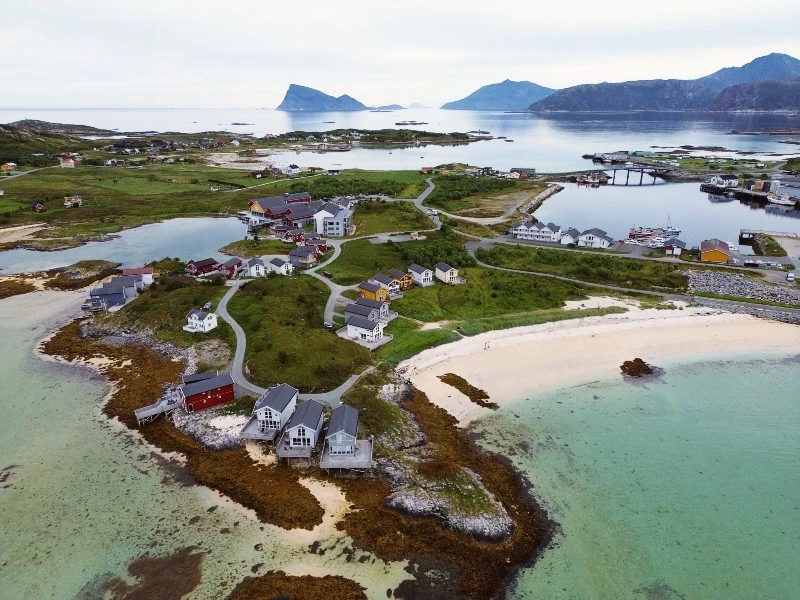 Überblick Sommaroy in Norwegen