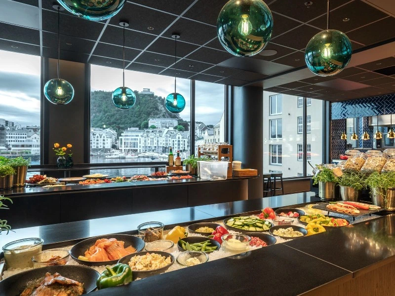 Buffet Auswahl in Alesund Unterkunft