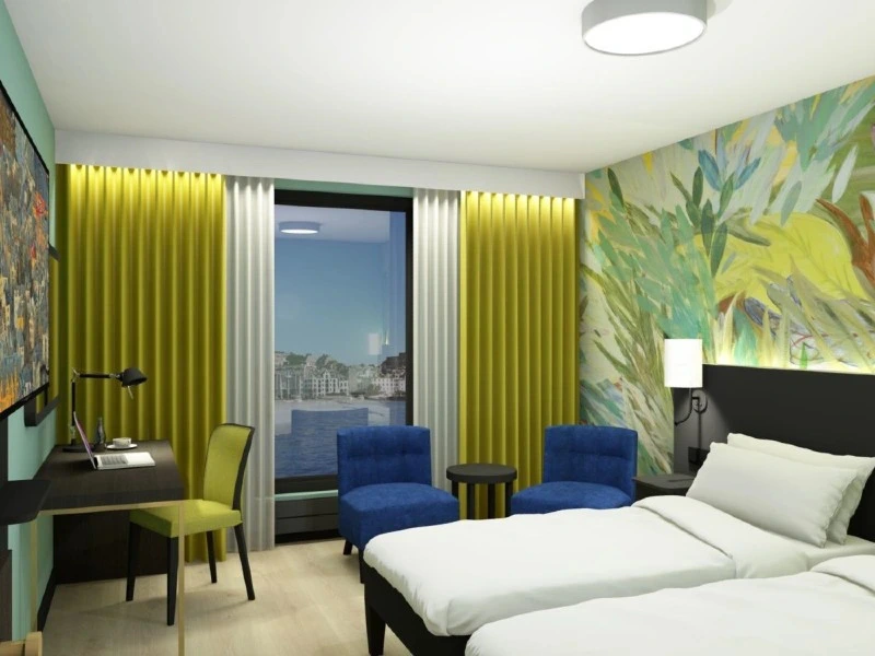 Gemütliches Hotelzimmer in Ålesund, Norwegen