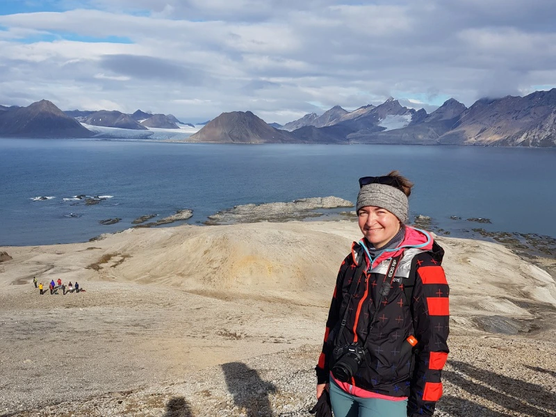 Blick über den Hornsund bei Spitzbergen, Norwegen