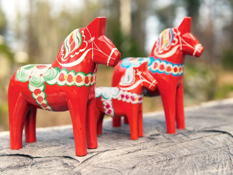 Dalarna Holzpferde - Souvenir aus Schweden