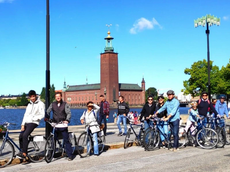 Fahrradtour in Stockholm, Schweden