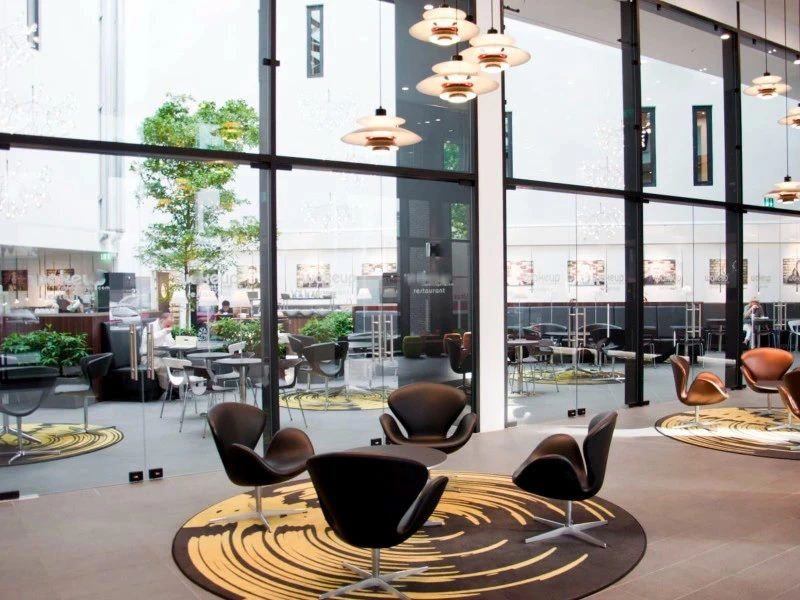 Hotellobby in Kopenhagen, Dänemark
