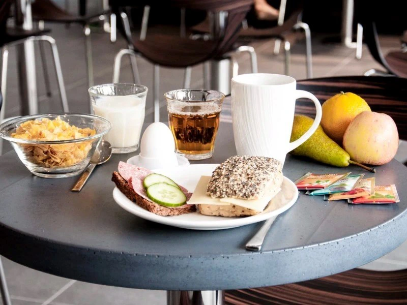 Frühstück im Hotel in Kopenhagen, Dänemark