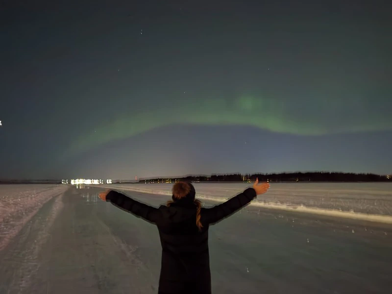 Nordlichter am Himmel