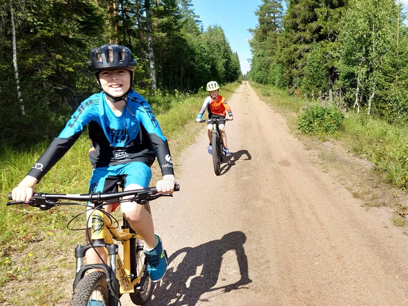 Kinder Mountainbike Tour in Schweden