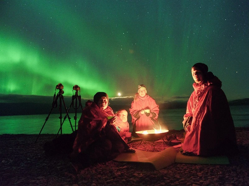 Nordlichtertour bei Kiruna, Schweden