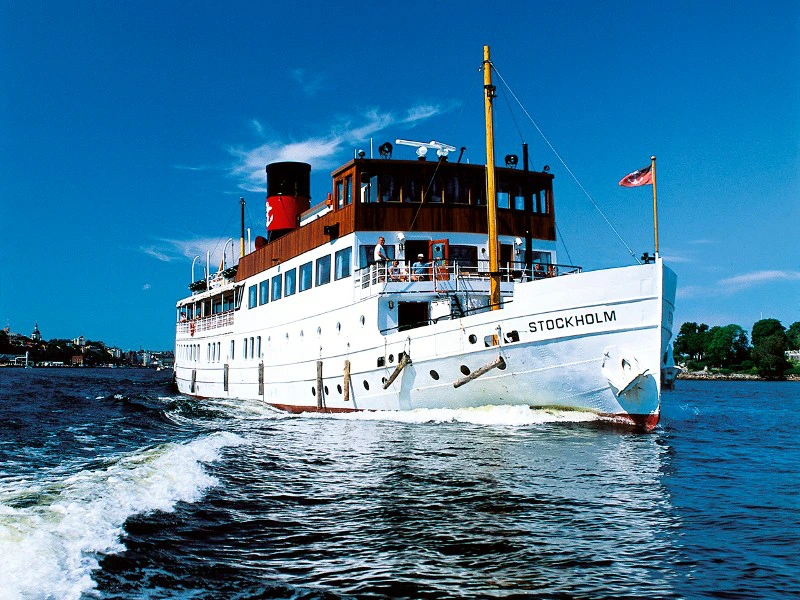 Bootstour durch den Schärengarten bei Stockholm, Schweden