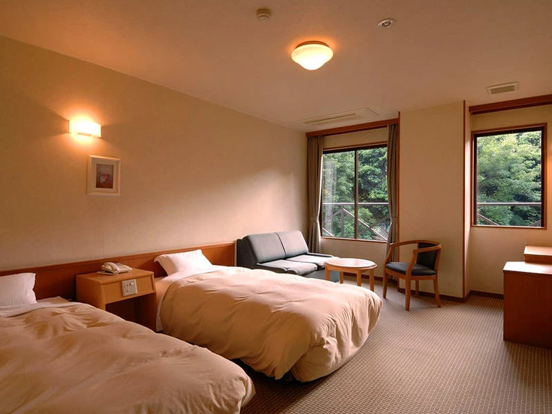 Zweibettzimmer im westlichen Stil in Hakone