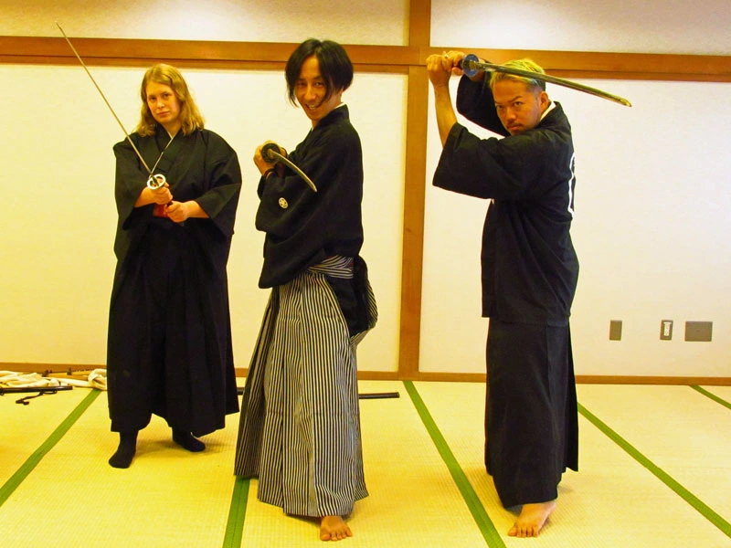 Samurai Kämpfer beim Training