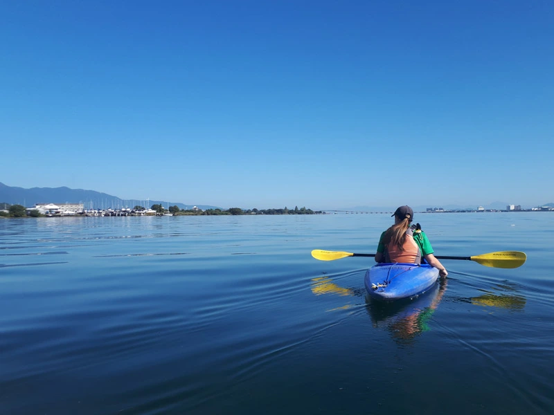 Kajaktour auf dem Biwa See
