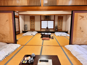 Familienzimmer in der Tempelunterkunft in Koyasan