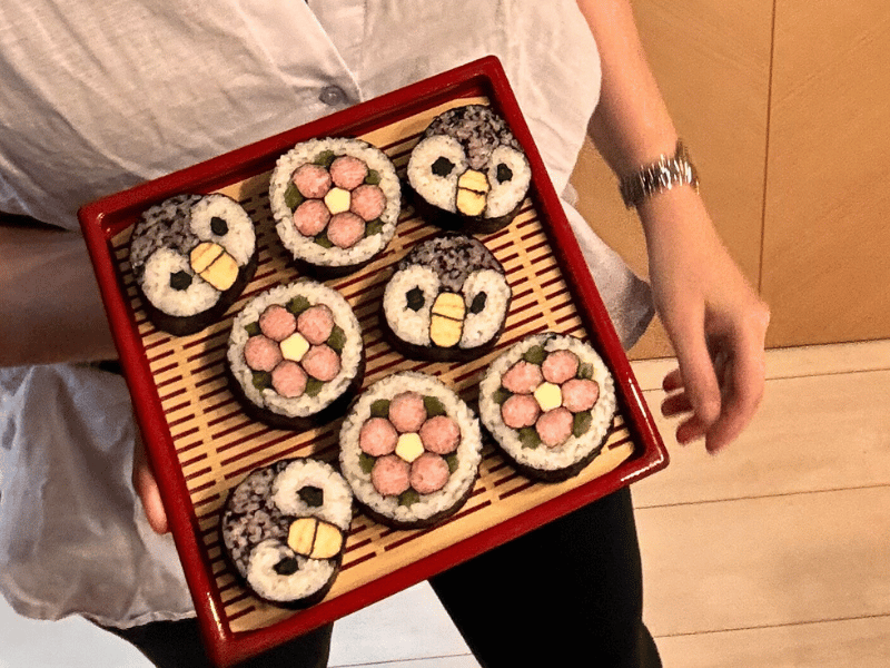 Deko-Sushi selbst hergestellt in Osaka
