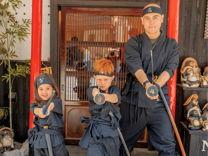 Ninja Erlebnis für Familien in Takayama