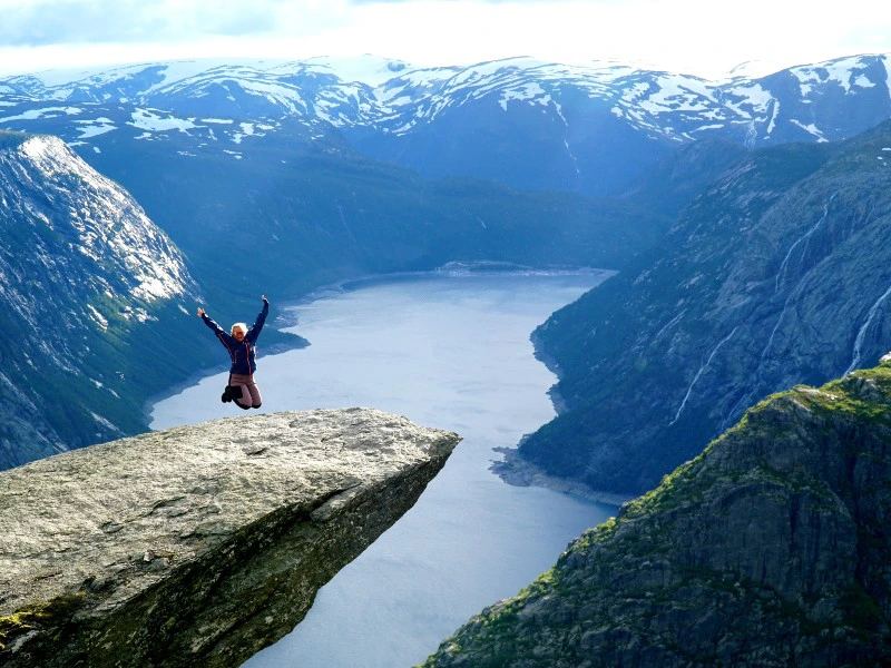 Noorwegen - Trolltunga Hardangerfjord