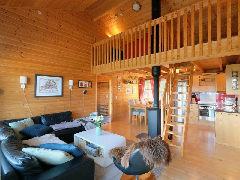 Wohnbereich im Apartment bei Voss