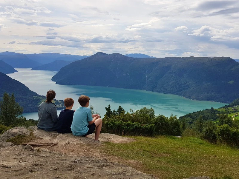 Blick auf den Sognefjord in Norwegen