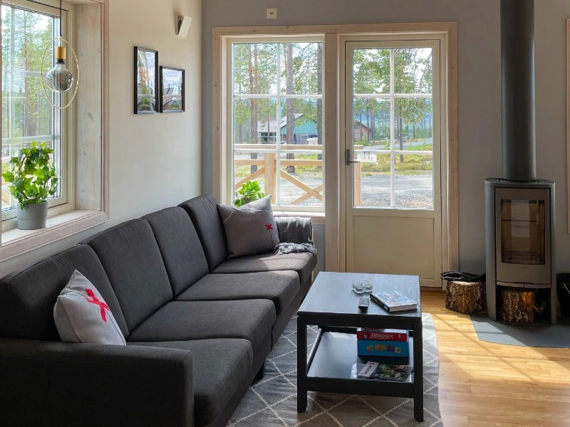 Wohnzimmer im Ferienhaus in Idre, Schweden