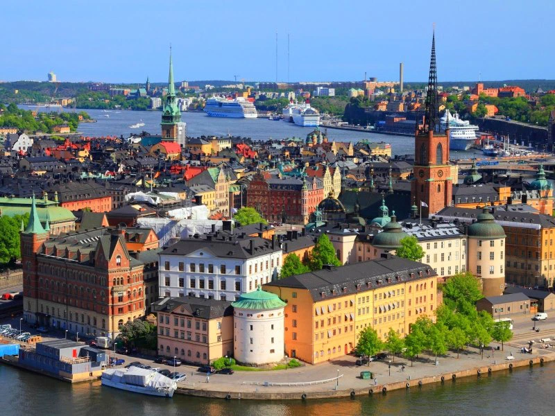 Blick auf Stockholm, Schweden