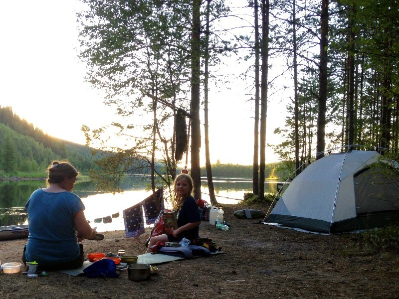 Campen in Värmland, Schweden