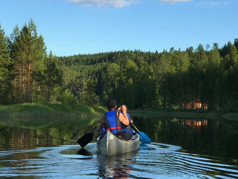 Kanufahren in Värmland, Schweden