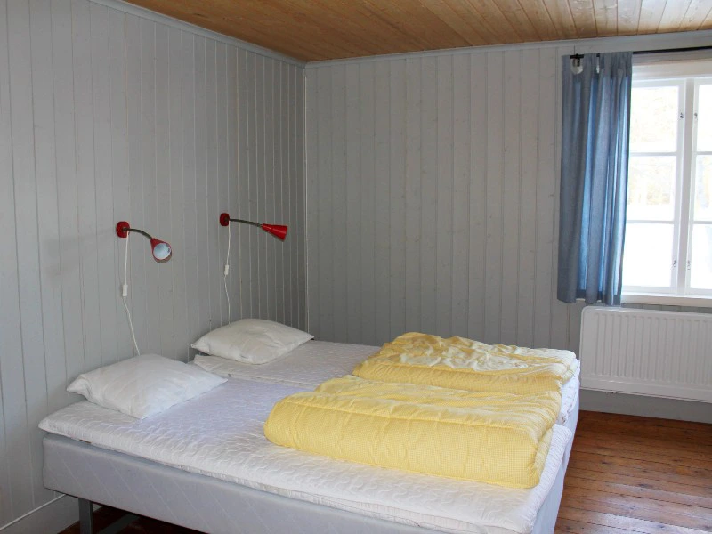 Schlafzimmer im Häuschen bei Mora, Schweden