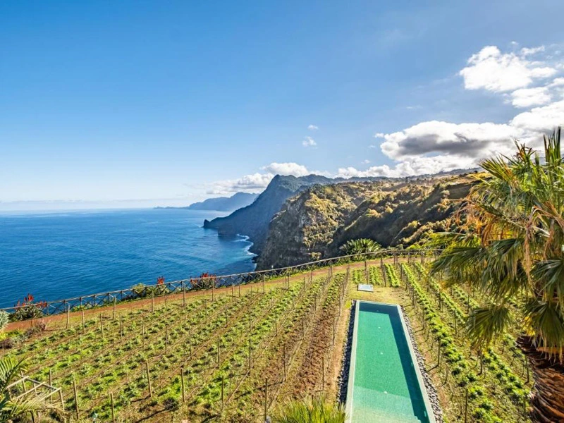 Pool der Quinta auf Madeira