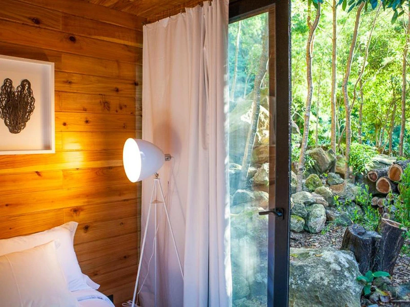 Blick aus der Ecolodge auf Terceira