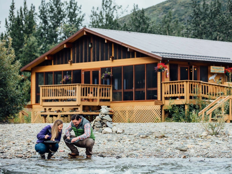 Reisende im Denali Nationalpark, Alaska