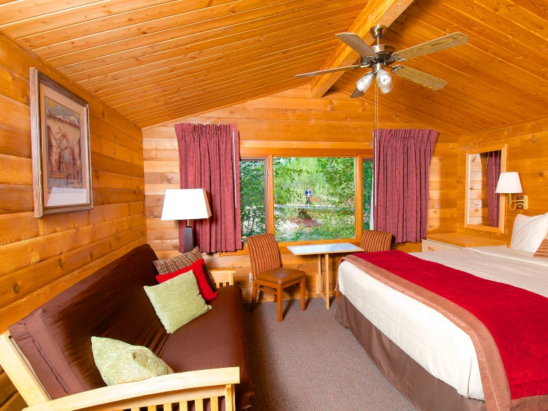 Blick in eine Cabin im Denali Nationalpark, Alaska