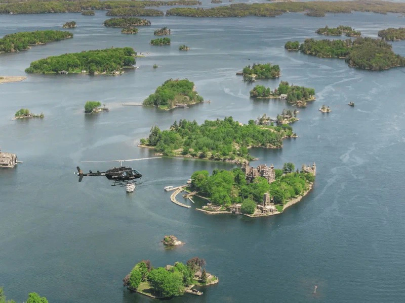 Aussicht vom Helikopter - Thousand Islands