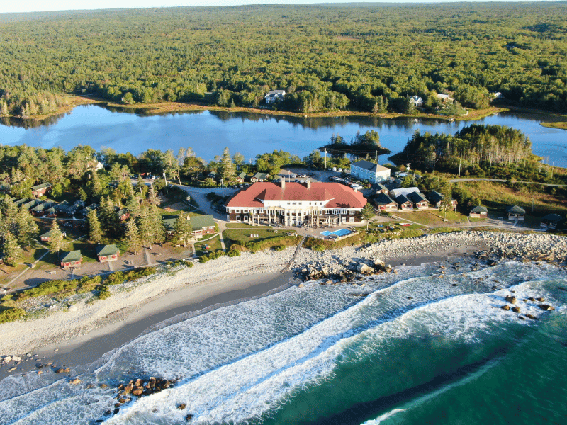 Blick auf das Strandresort in der Regionen Lunenburg in Kanada