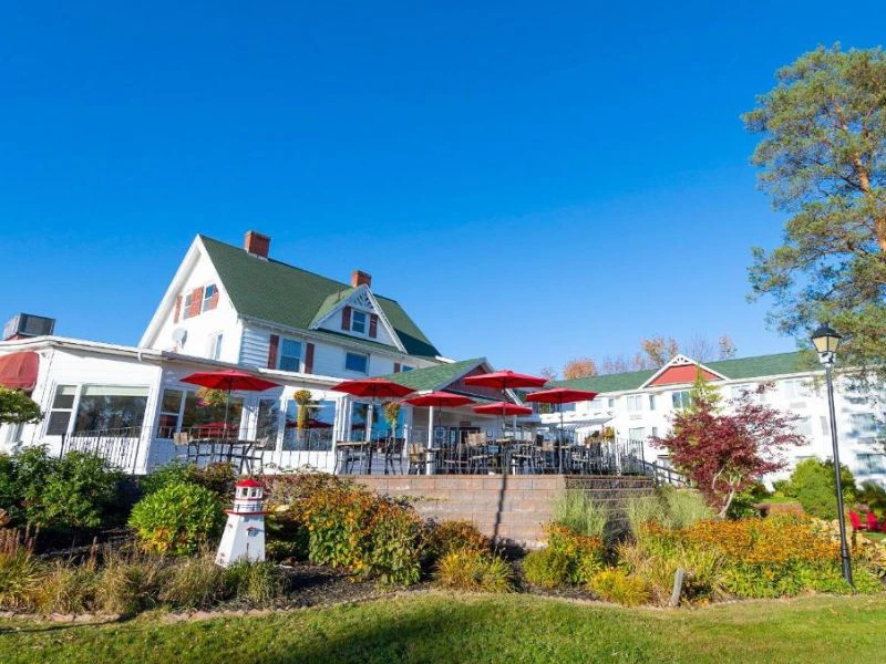 Terrasse der Unterkunft in Baddeck, Kanada