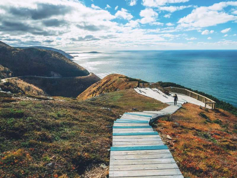 Wanderweg beim Cape Breton Hike in Kanada