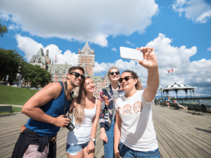 Selfie in Québec
